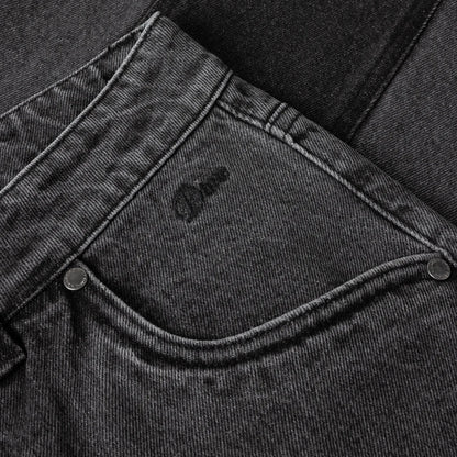 Baggy Denim Pants Knowtomatic Black