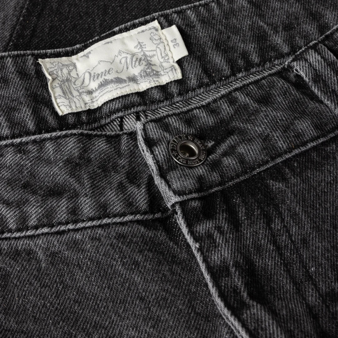 Baggy Denim Pants Knowtomatic Black