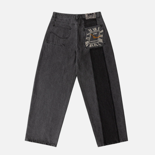 Baggy Denim Pants Knowtomatic Black