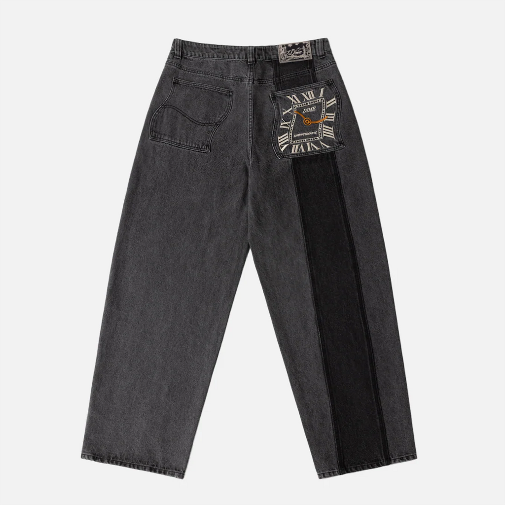 Baggy Denim Pants Knowtomatic Black