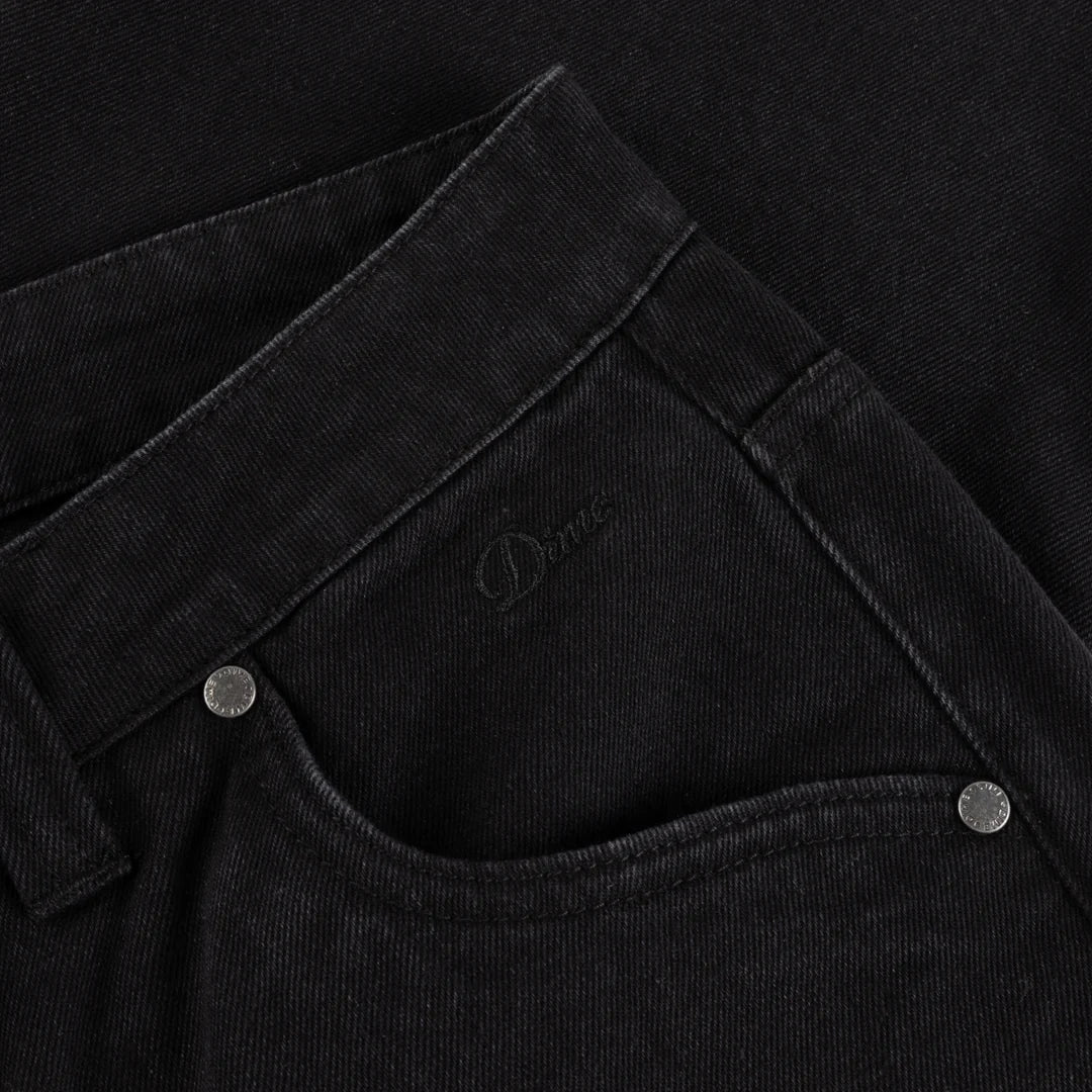 Relaxed Denim Pants Black