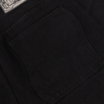 Relaxed Denim Pants Black