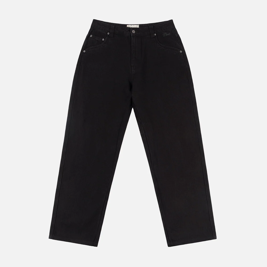 Relaxed Denim Pants Black
