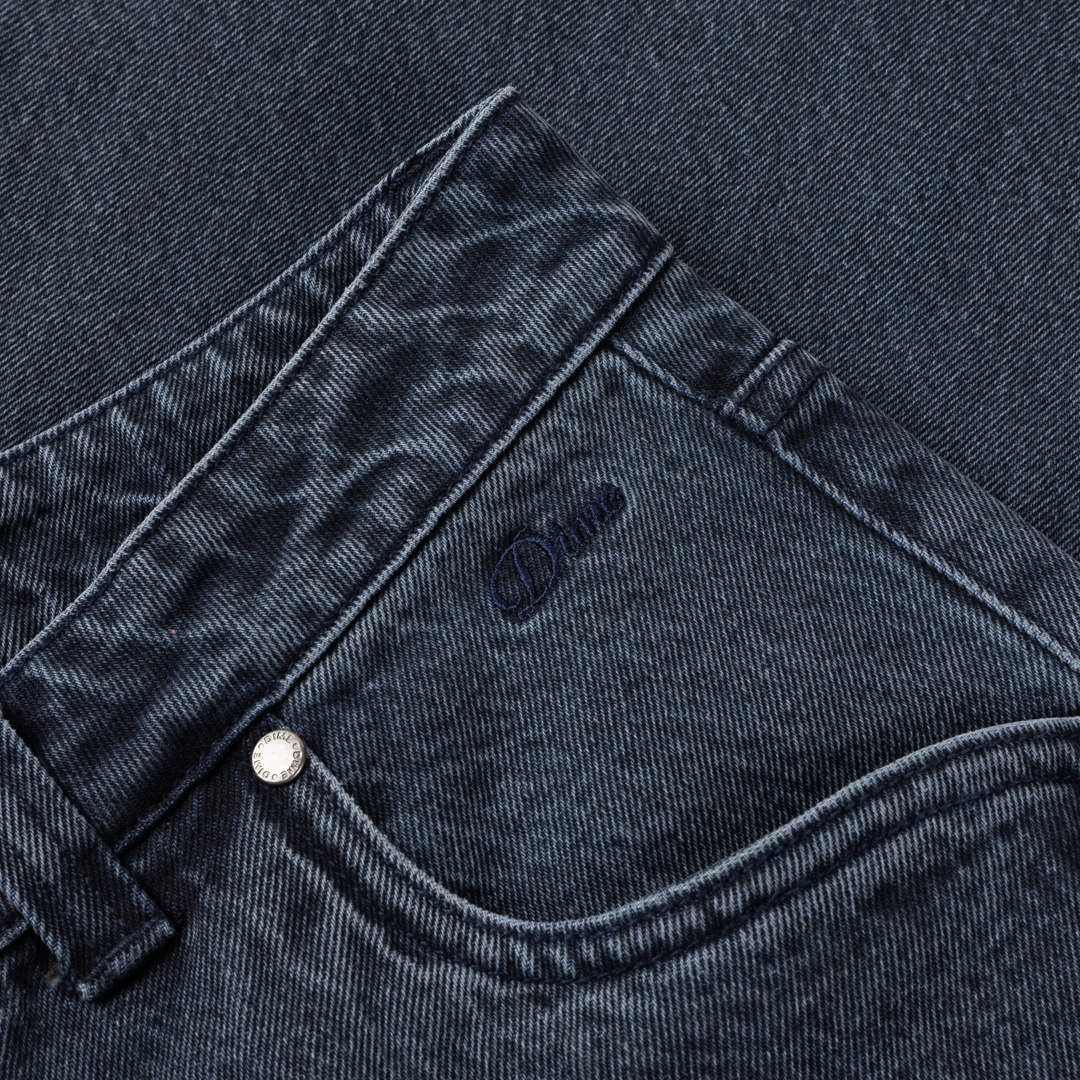 Baggy Denim Pants Overdyed Blue