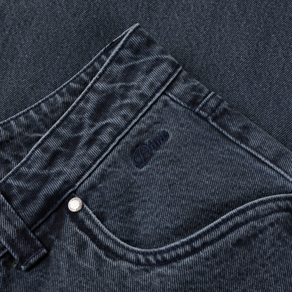 Baggy Denim Pants Overdyed Blue