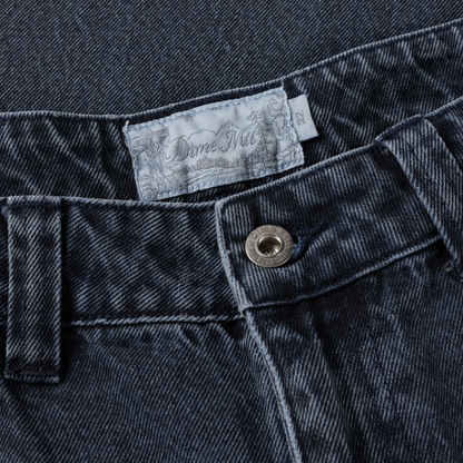 Baggy Denim Pants Overdyed Blue