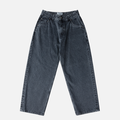 Baggy Denim Pants Overdyed Blue