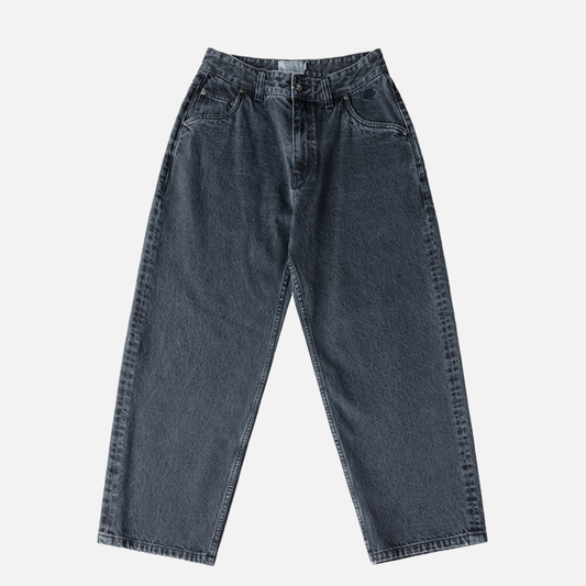 Baggy Denim Pants Overdyed Blue