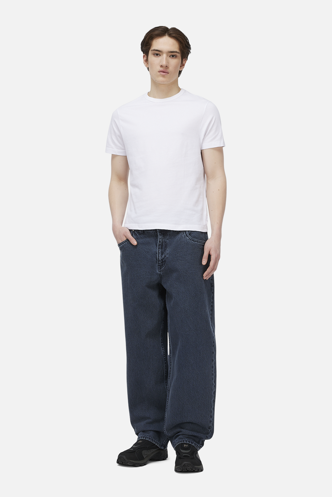 Baggy Denim Pants Overdyed Blue
