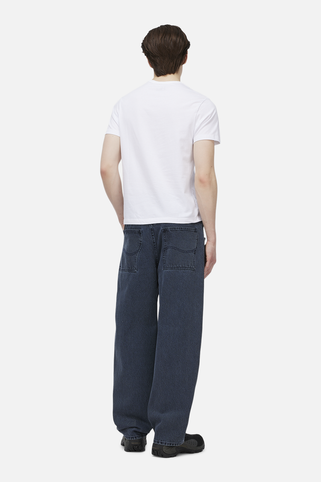 Baggy Denim Pants Overdyed Blue