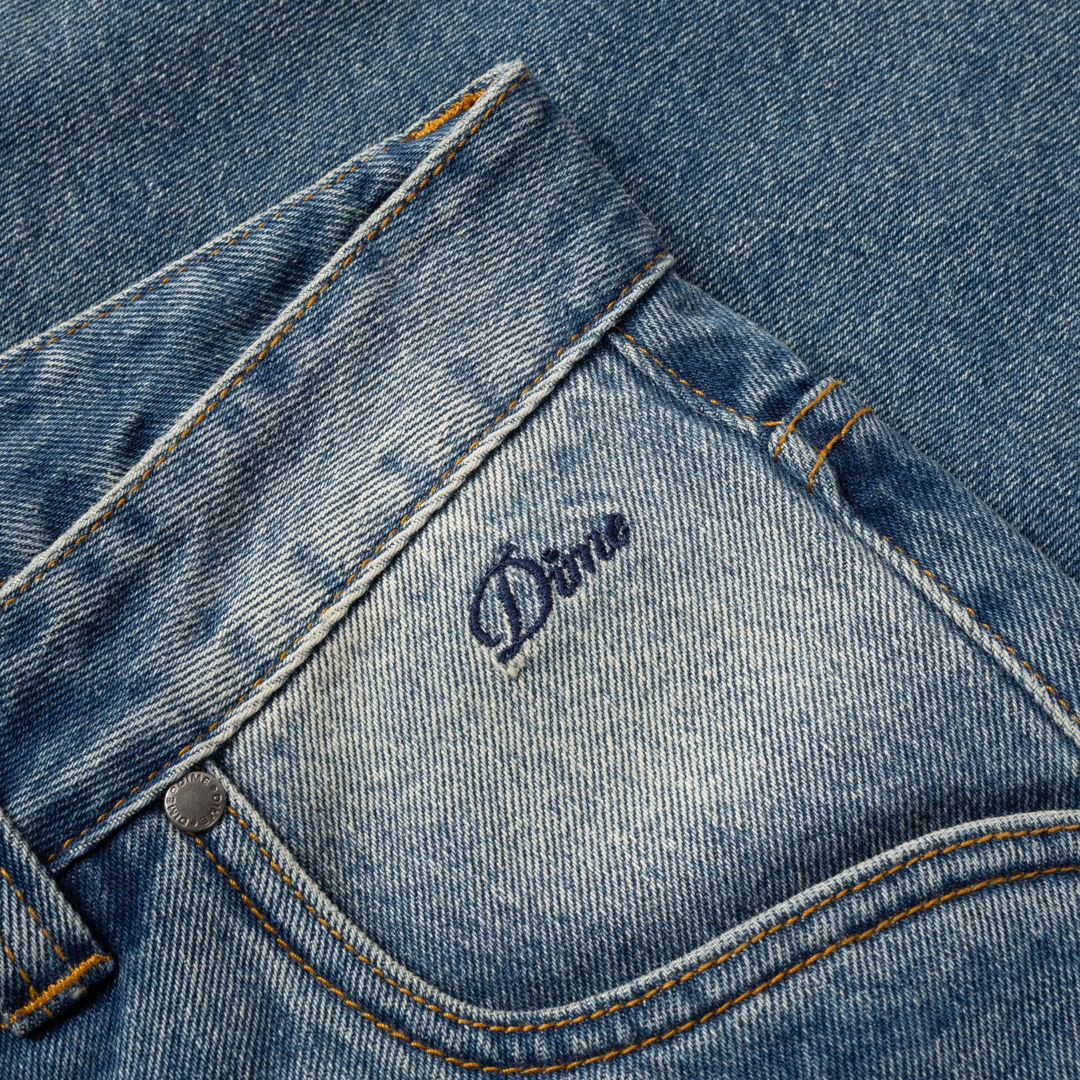 Relaxed Denim Pants Sandblasted Indigo