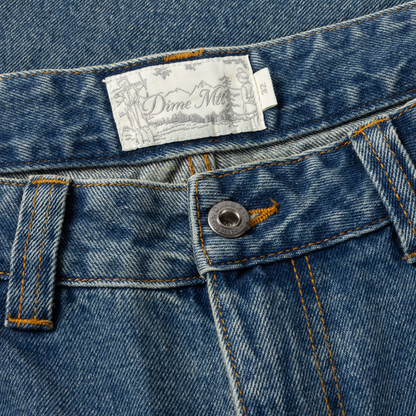 Relaxed Denim Pants Sandblasted Indigo