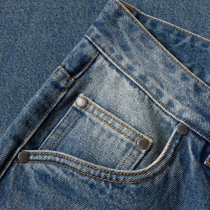 Relaxed Denim Pants Sandblasted Indigo