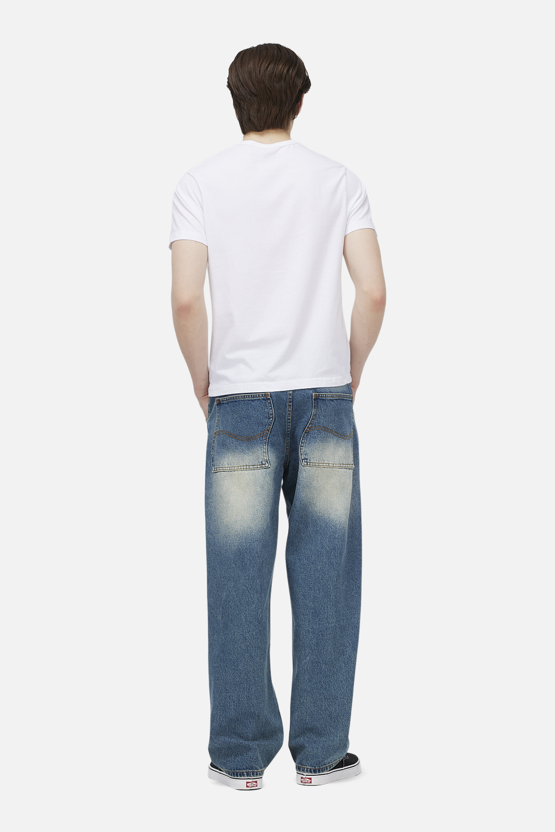 Relaxed Denim Pants Sandblasted Indigo