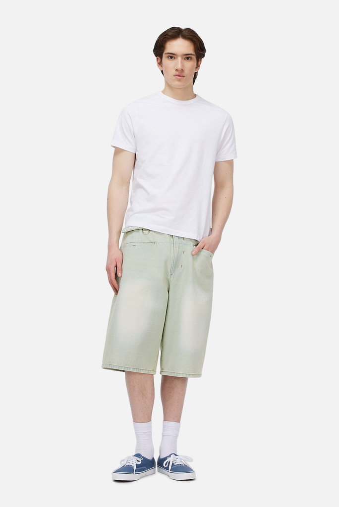 Tech Denim Shorts Bleached Sky
