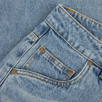 Relaxed Denim Pants Sandblasted Indigo