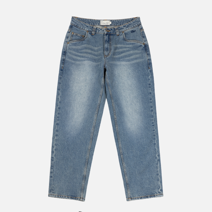 Relaxed Denim Pants Sandblasted Indigo