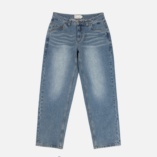 Relaxed Denim Pants Sandblasted Indigo