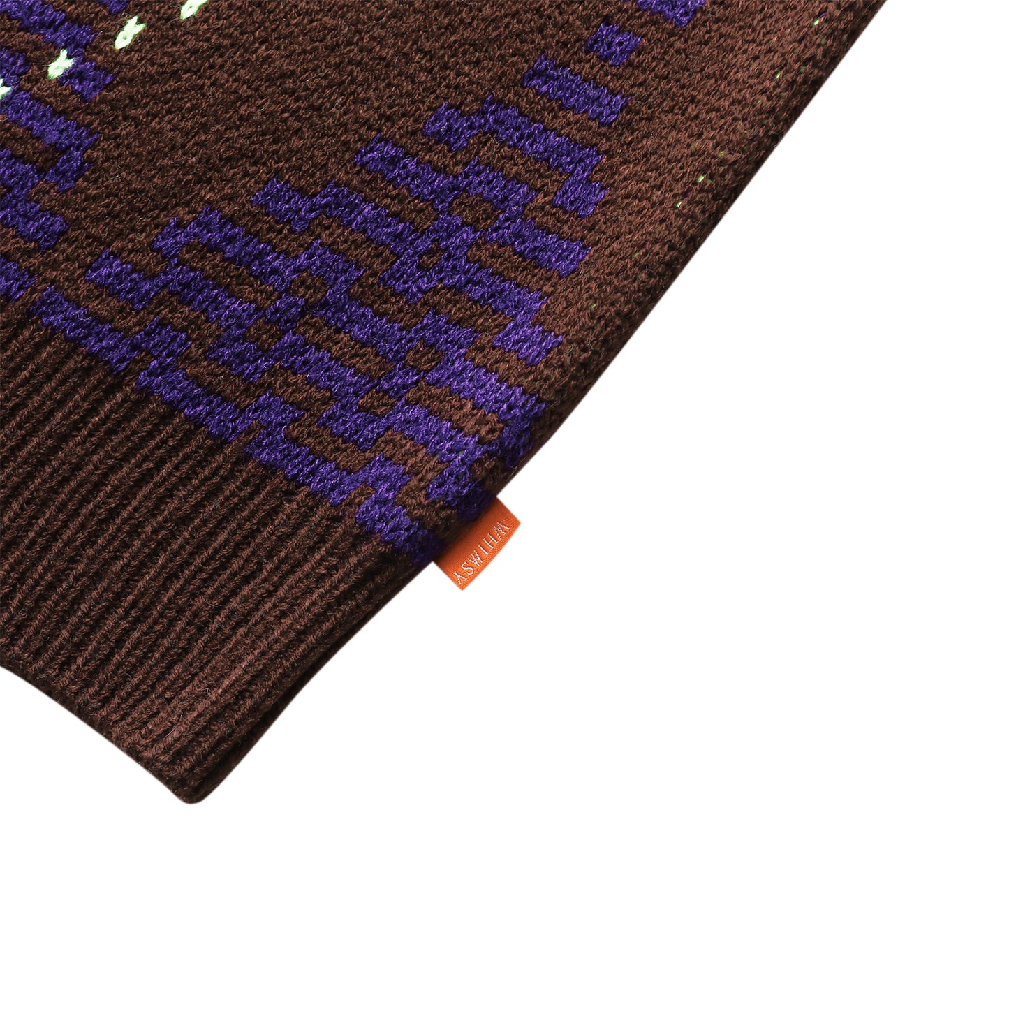 Big Argyle Sweter BROWN