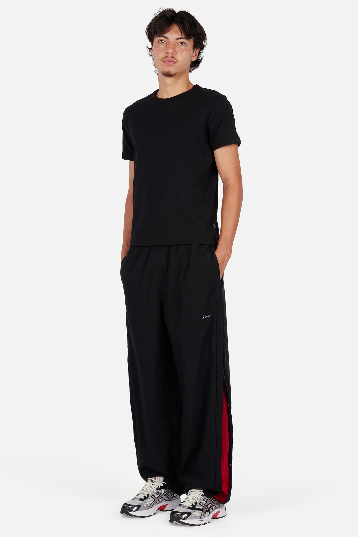 Athletic Snap Pants Black/Red
