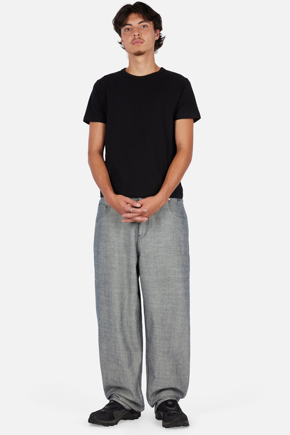 Baggy Denim Pants Reversed Indigo