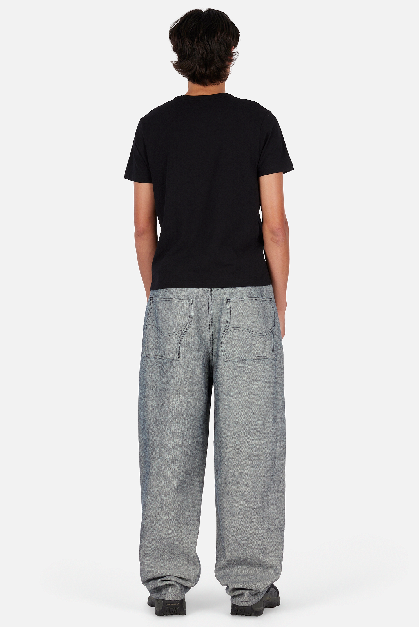 Baggy Denim Pants Reversed Indigo