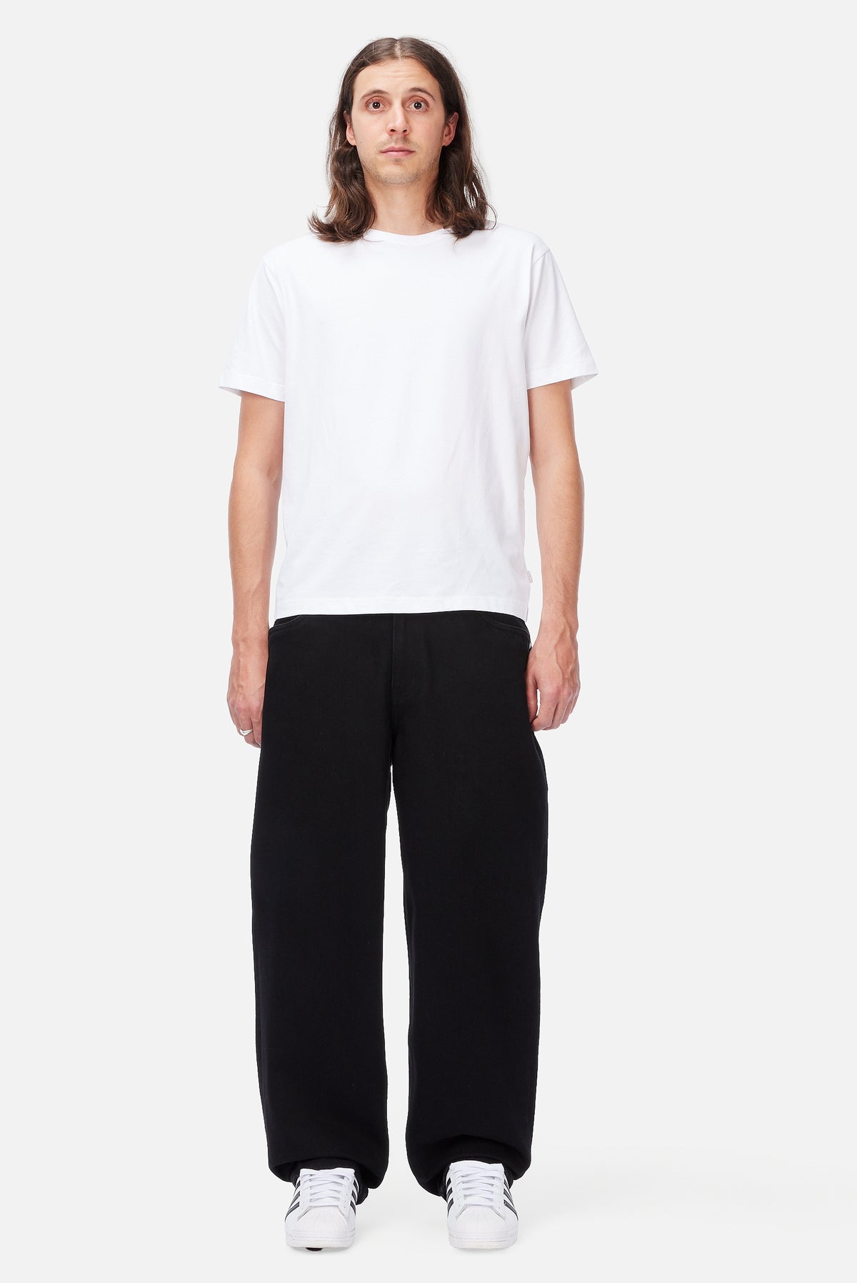 Baggy Denim Pants Black