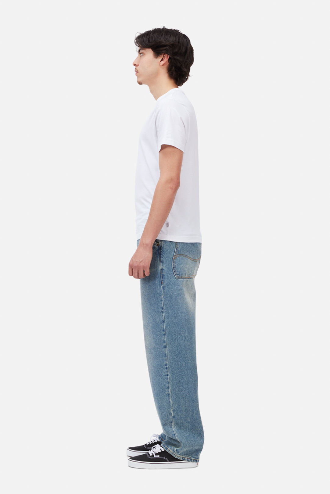 Relaxed Denim Pants Sandblasted Indigo