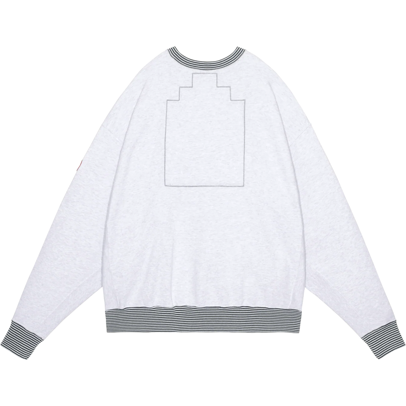 CES28CS04 LIPS DISPLAY CREW NECK GREY