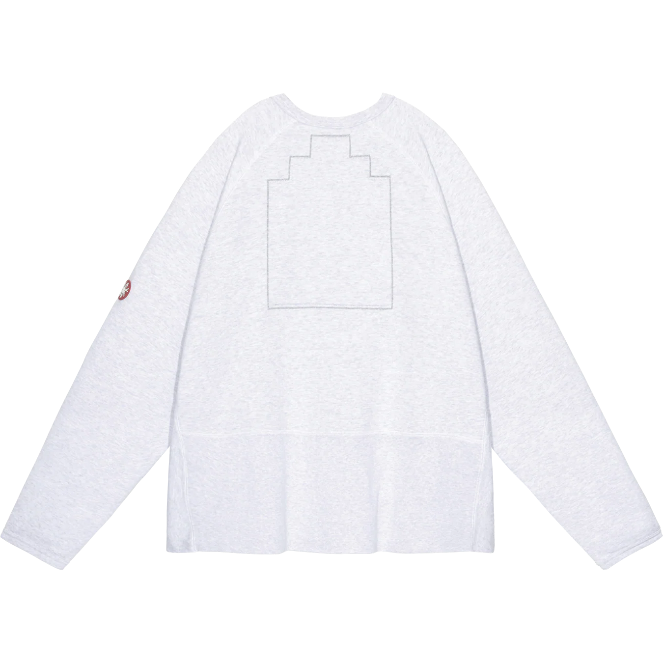 CES28CS06 HALF PANEL RIB CREW NECK GREY