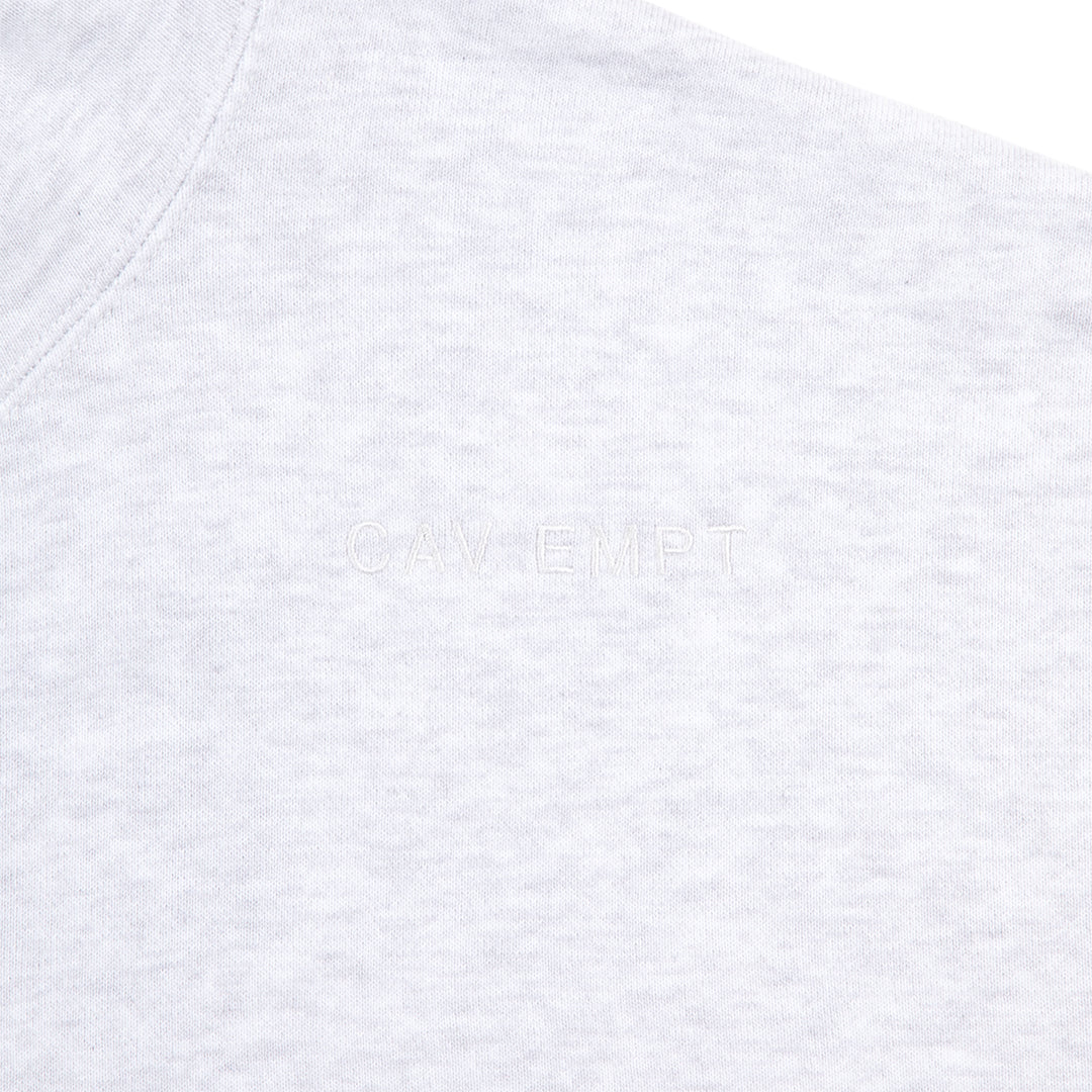 CES28CS07 SOLID LOOSE ZIP HOODY GREY