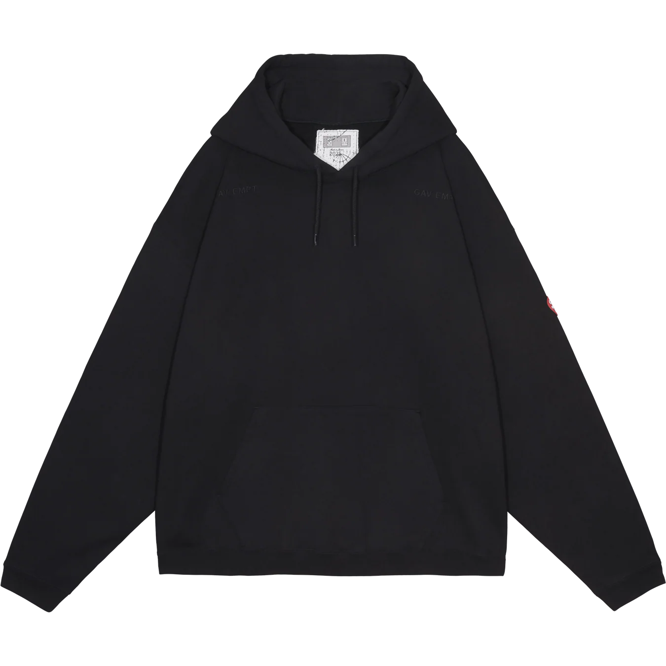 CES28CS13 SOLID LOOSE HOODY BLACK