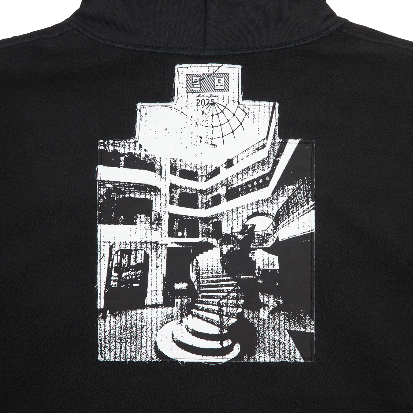 CES28CS13 SOLID LOOSE HOODY BLACK