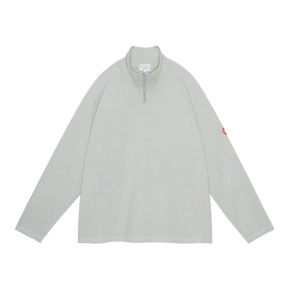 CES28CS16 DBL KNIT HALF ZIP LONG SLEEVE KHAKI