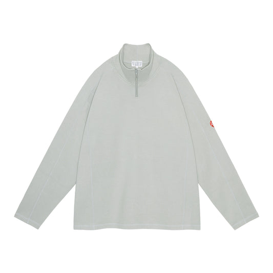 CES28CS16 DBL KNIT HALF ZIP LONG SLEEVE KHAKI