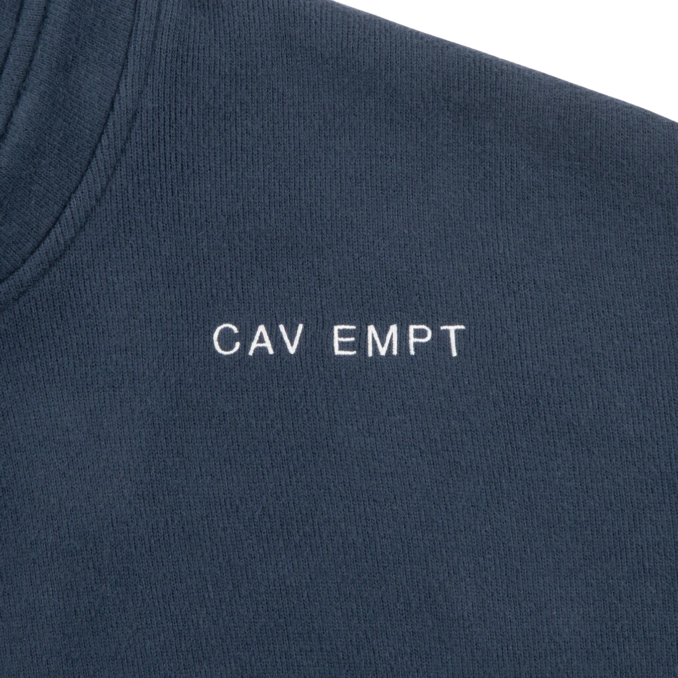 CES28CS17 NECK SNAP DBL KNIT HOODY NAVY