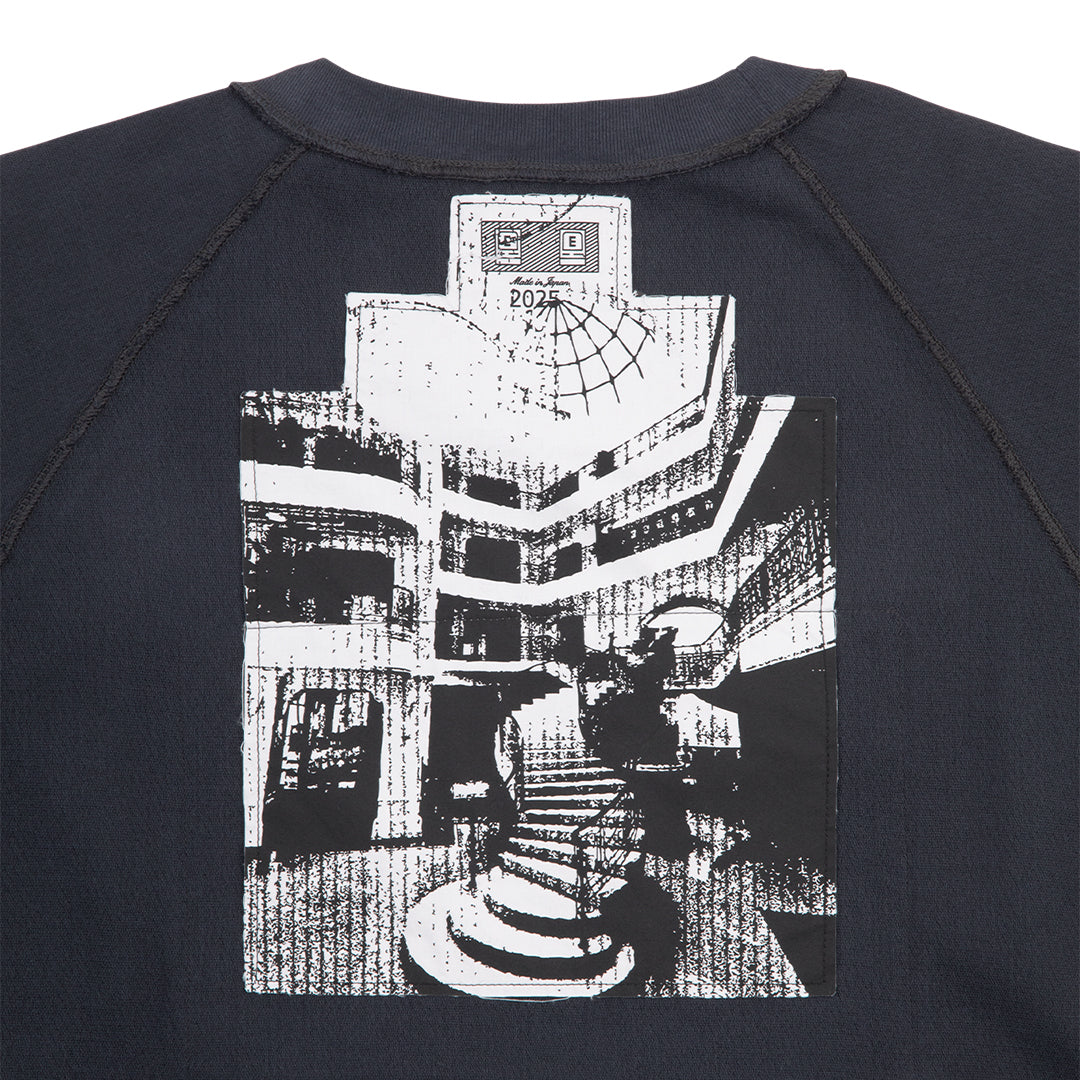 CES28CS23 MD P2P RAGLAN LONG SLEEVE CHARCOAL