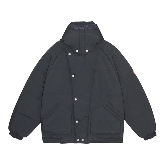 CES28JK03 DIAGONAL FLAP PUFF JACKET BLACK