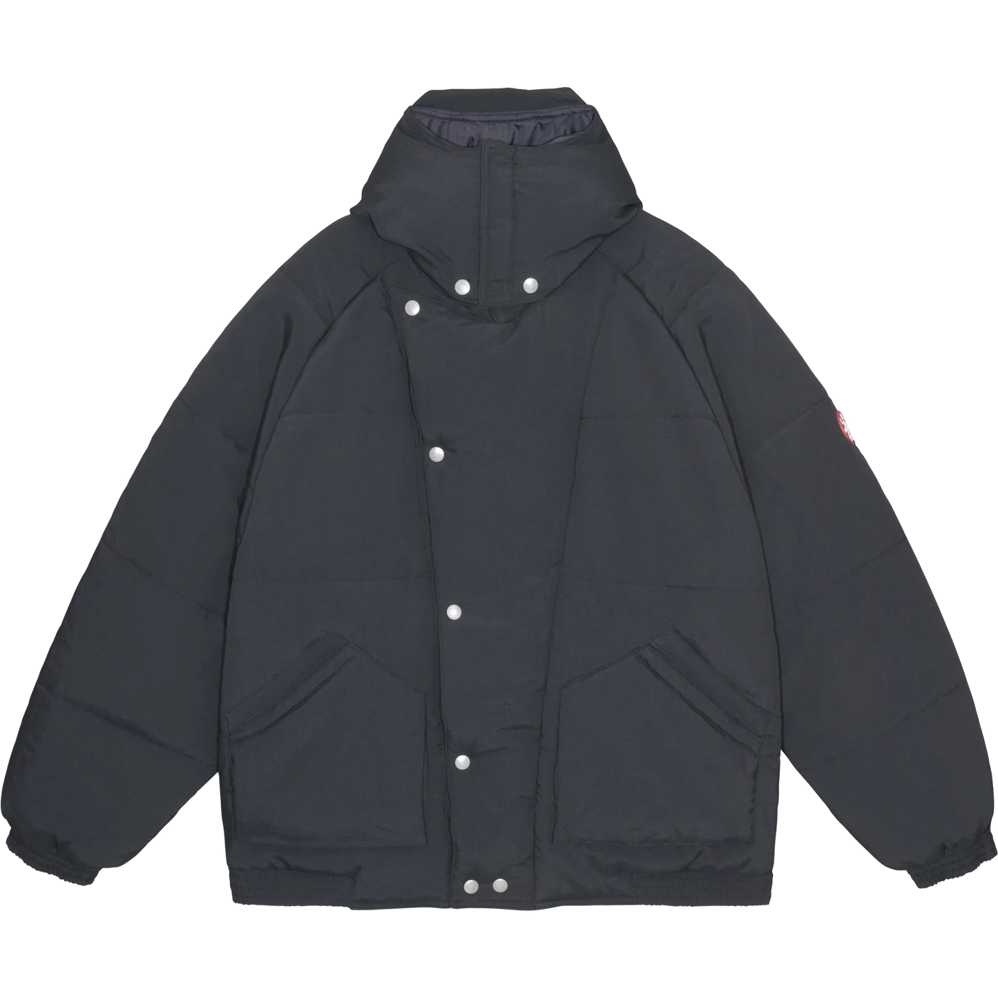 CES28JK03 DIAGONAL FLAP PUFF JACKET BLACK