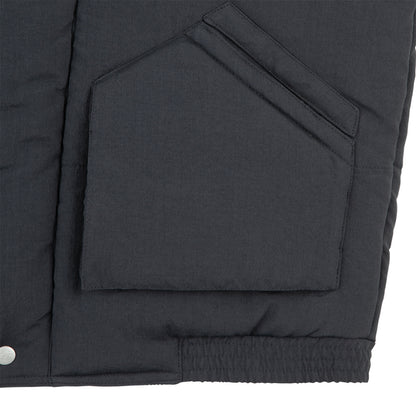 CES28JK03 DIAGONAL FLAP PUFF JACKET BLACK
