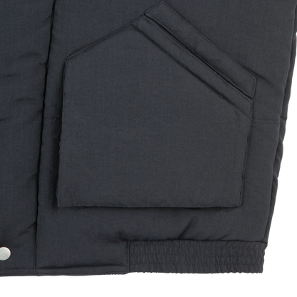 CES28JK03 DIAGONAL FLAP PUFF JACKET BLACK