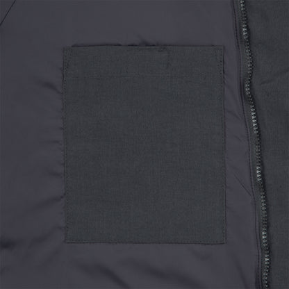 CES28JK03 DIAGONAL FLAP PUFF JACKET BLACK