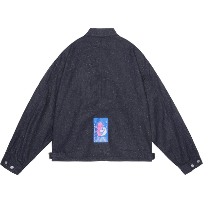 CES28JK24 NEP DENIM TRUCKER JACKET INDIGO