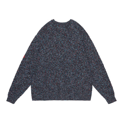 CES28KN03 MIX COLOURS LOOSE KNIT GREY