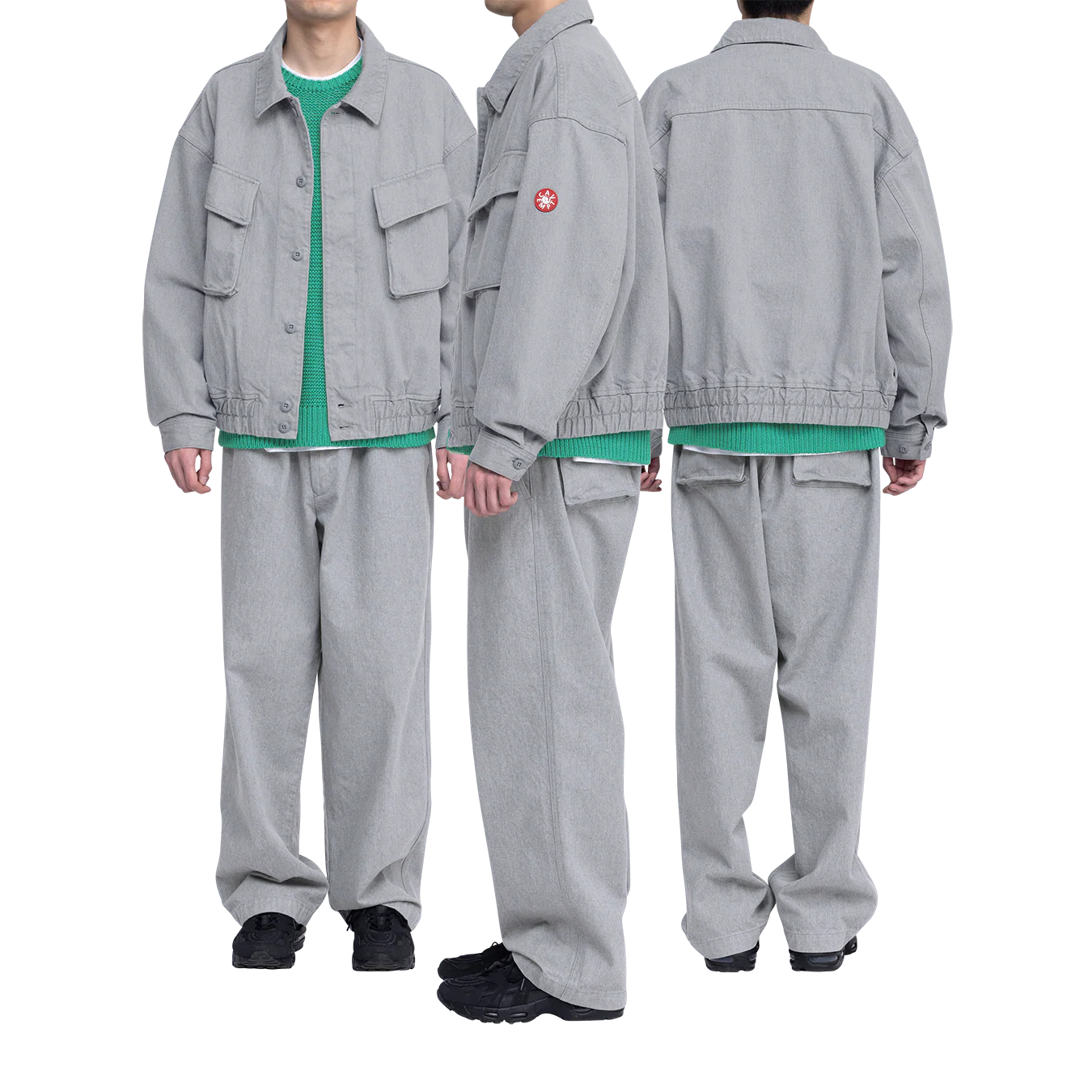 CES28JK18 ASH COMMUNITY BUTTON JACKET GREY