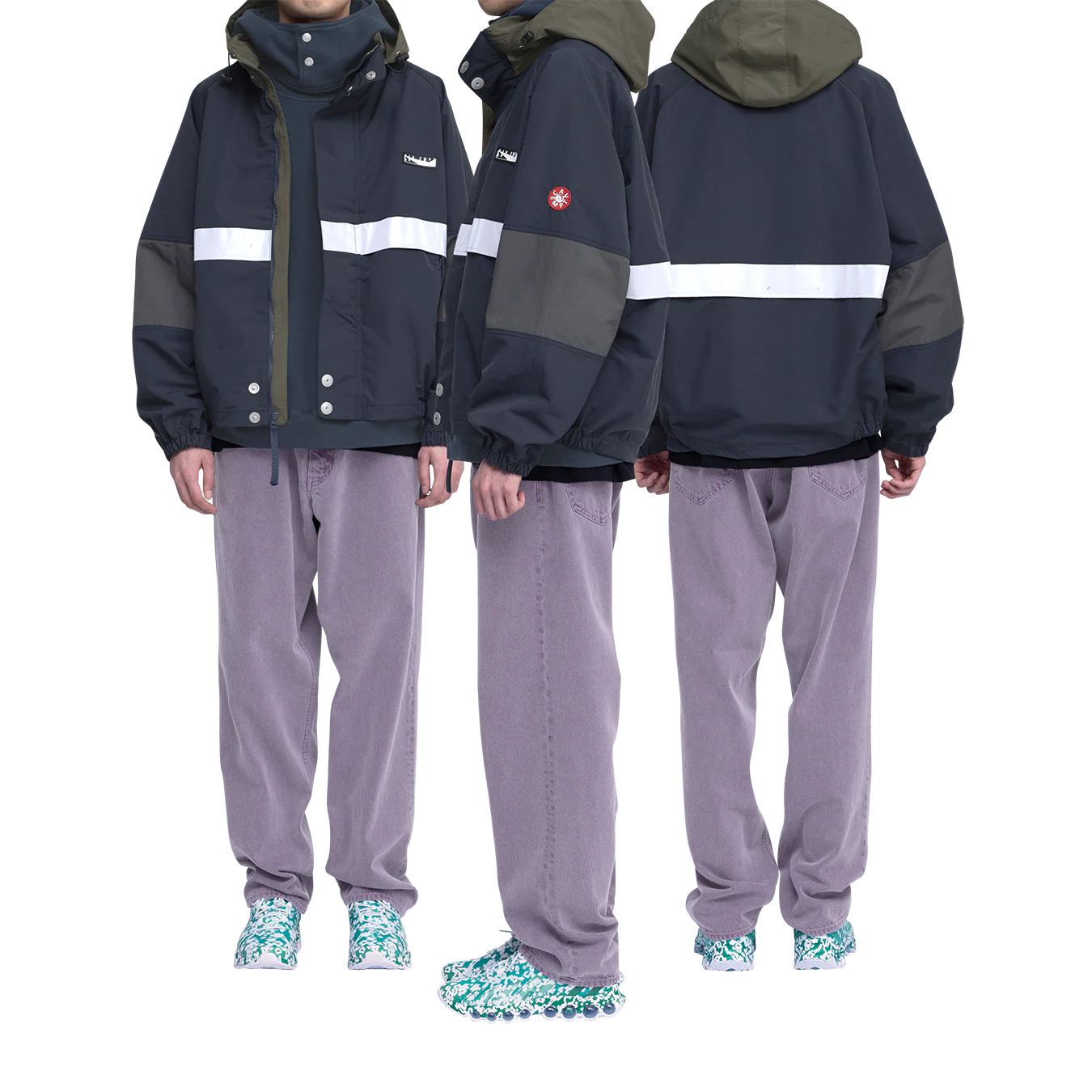 CES28JK12 REFLECT TAPE SAILING JACKET NAVY