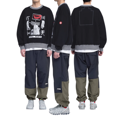 CES28CS04 LIPS DISPLAY CREW NECK BLACK