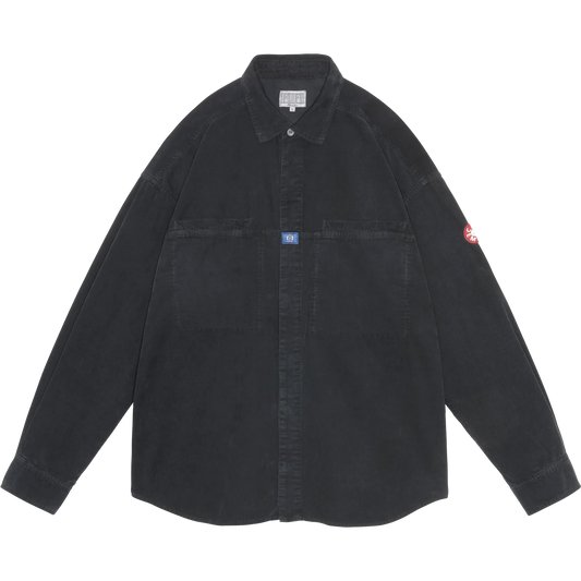 CES28SH03 OVERDYE CORD DESIGN BIG SHIRT CHARCOAL