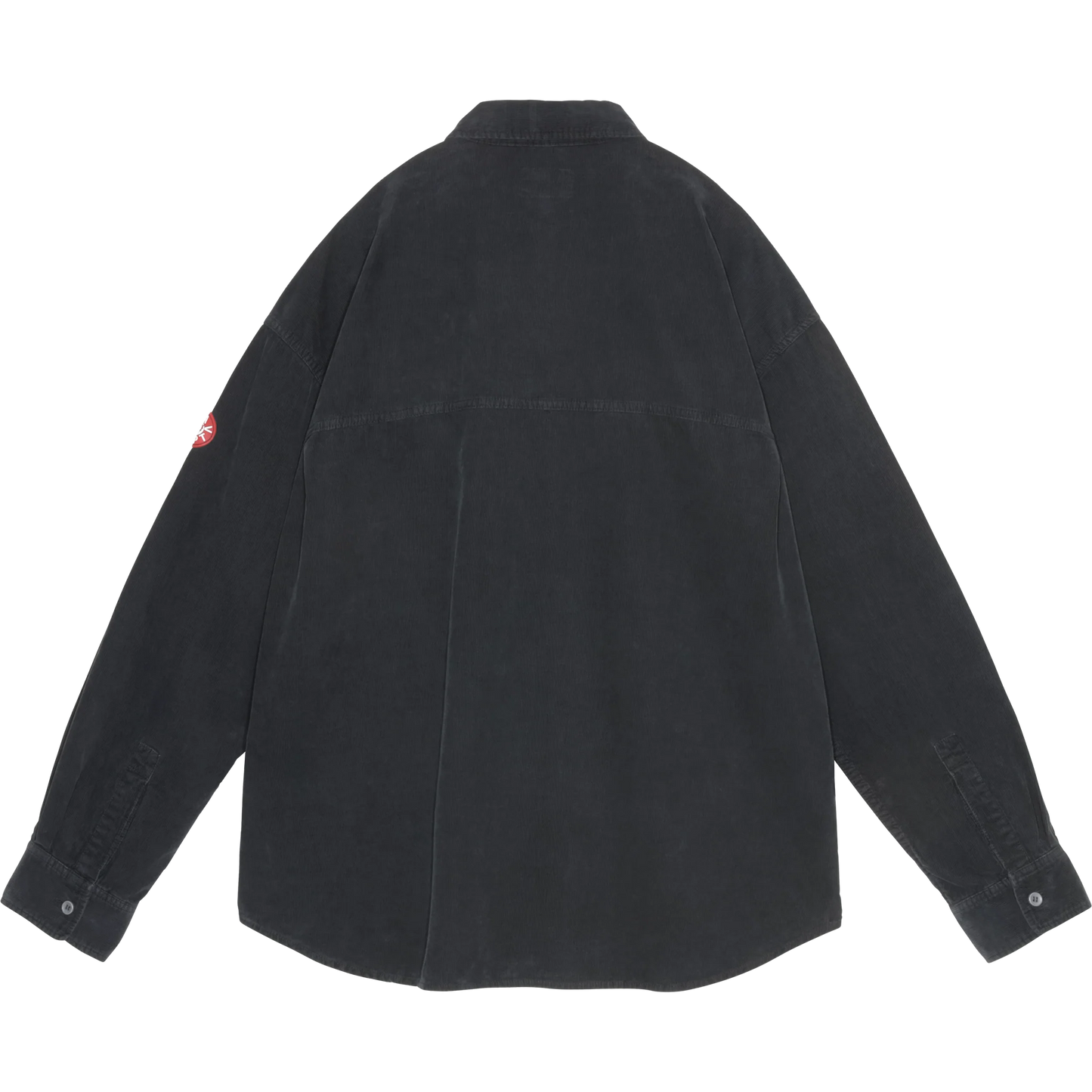 CES28SH03 OVERDYE CORD DESIGN BIG SHIRT CHARCOAL
