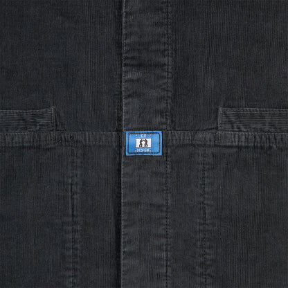 CES28SH03 OVERDYE CORD DESIGN BIG SHIRT CHARCOAL